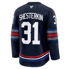 Igor Shesterkin New York Rangers Fanatics Alternate Premium Jersey Navy
