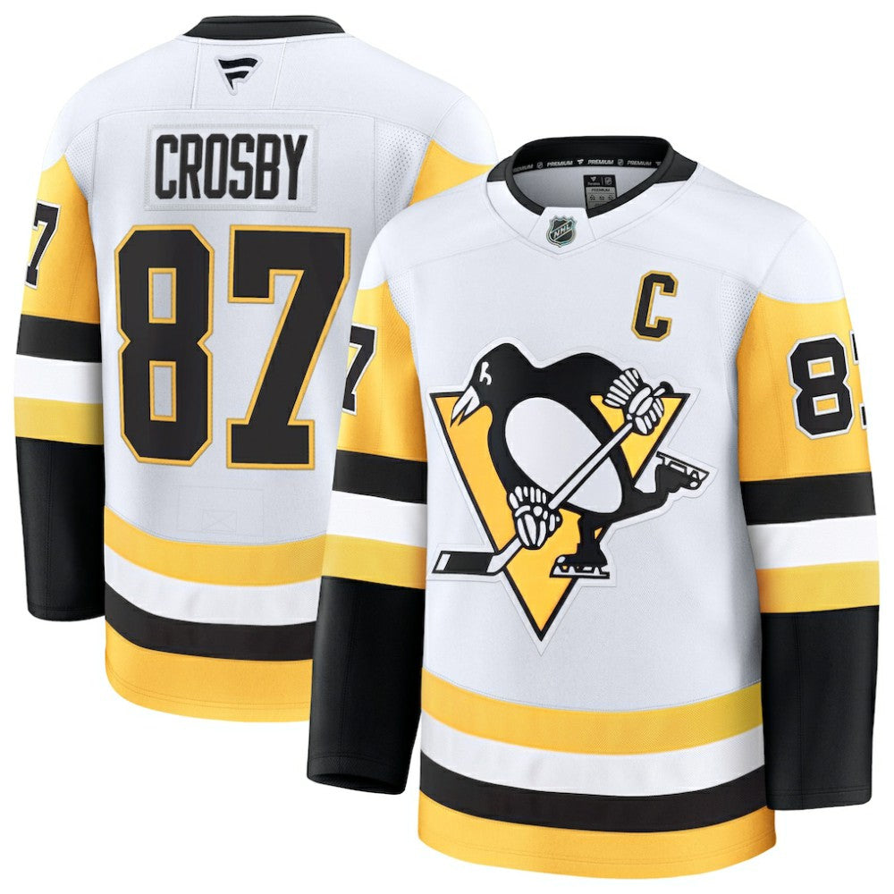 Sidney Crosby Pittsburgh Penguins Fanatics Away Premium Jersey White