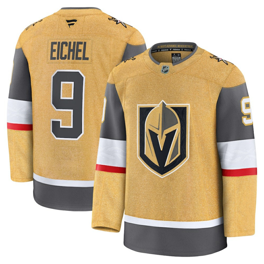Jack Eichel Vegas Golden Knights Fanatics Home Premium Jersey Gold
