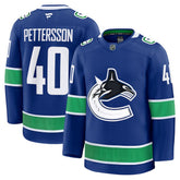 Elias Pettersson Vancouver Canucks Fanatics Home Premium Jersey Blue