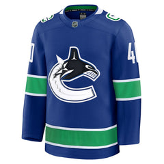 Elias Pettersson Vancouver Canucks Fanatics Home Premium Jersey Blue
