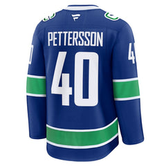 Elias Pettersson Vancouver Canucks Fanatics Home Premium Jersey Blue
