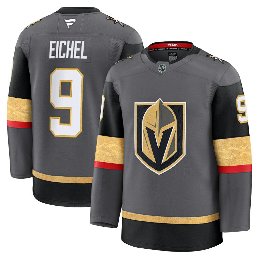 Jack Eichel Vegas Golden Knights Fanatics Alternate Premium Jersey Gray