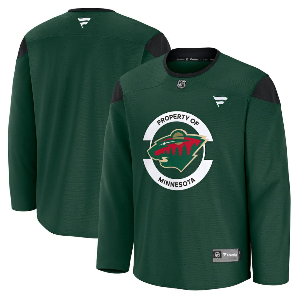Minnesota Wild Fanatics Practice Jersey Green
