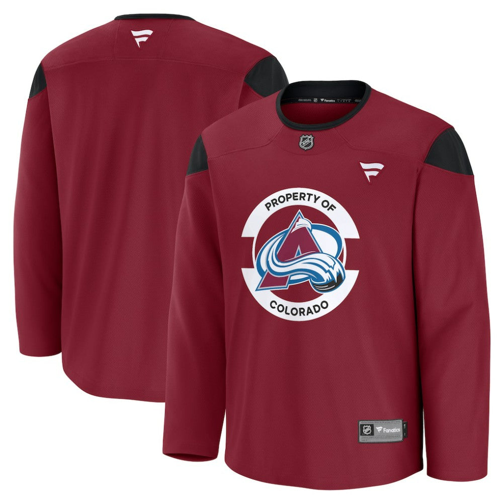 Colorado Avalanche Fanatics Practice Jersey Burgundy