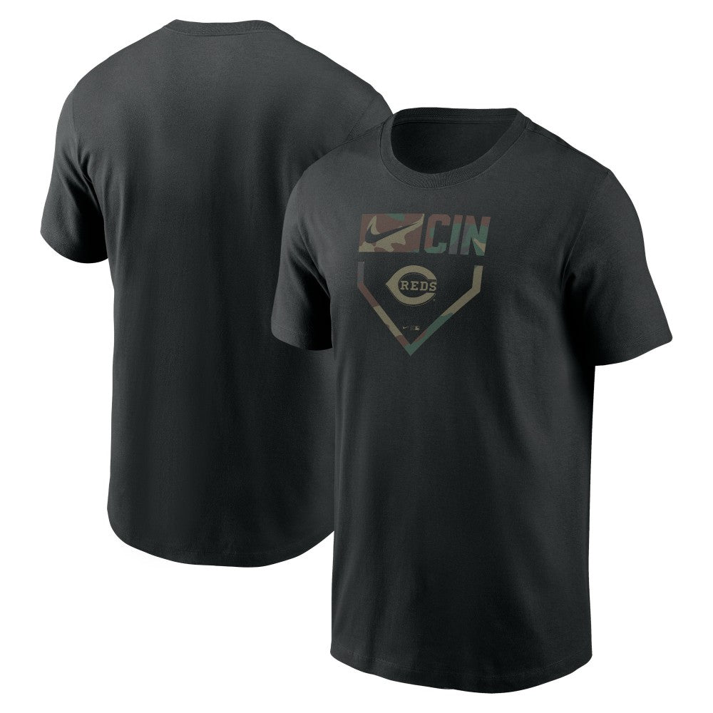 Cincinnati Reds Camo T-Shirt Black | Nike