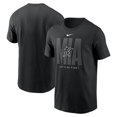 Miami Marlins Fashion Local T-Shirt Black | Nike