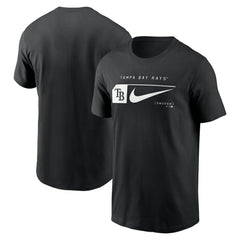 Tampa Bay Rays Fashion Graphic Swoosh T-Shirt Black | Nike