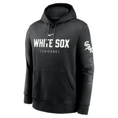 Chicago White Sox Fashion Club Pullover Hoodie Black | Nike