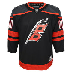 Carolina Hurricanes Youth Home Premier Custom Jersey Black