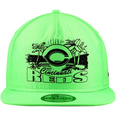 Cincinnati Reds Neon Golfer Snapback Hat Green | New Era