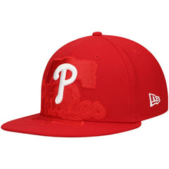 Philadelphia Phillies Shadow Logo 59FIFTY Fitted Hat Red | New Era