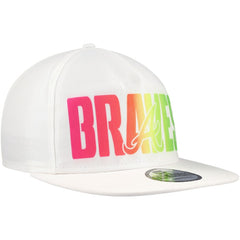 Atlanta Braves Spring Spectrum Golfer Snapback Hat White | New Era