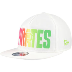 Pittsburgh Pirates Spring Spectrum Golfer Snapback Hat White | New Era