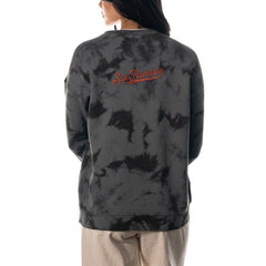 San Francisco Giants The Wild Collective Women's Overdyed Pullover Sweatshirt Charcoal