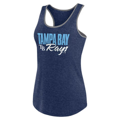 Tampa Bay Rays Profile Women's Plus Size Tank Top Navy