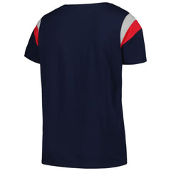 Atlanta Braves Profile Women's Plus Size Scoop Neck T-Shirt Navy