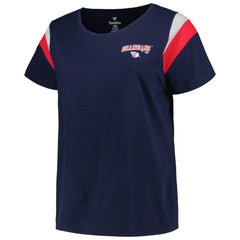 Cleveland Guardians Profile Women's Plus Size Scoop Neck T-Shirt Navy