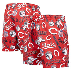 Cincinnati Reds Pro Standard Toss Logo Woven Shorts Black