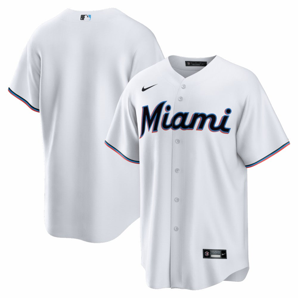 Miami Marlins Home Big & Tall Replica Jersey - White