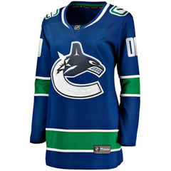 Vancouver Canucks Fanatics Women's Breakaway Custom Jersey Blue
