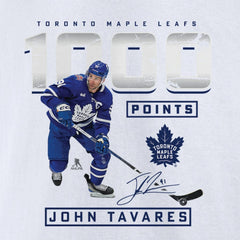 John Tavares Toronto Maple Leafs 1,000 Career Points T-Shirt White