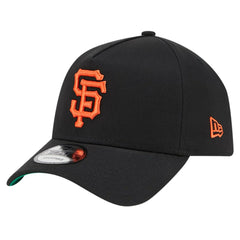 San Francisco Giants Team Color A-Frame 9FORTY Adjustable Hat Black | New Era
