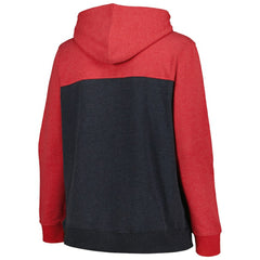 St. Louis Cardinals Women's Plus Size Color Block Full-Zip Hoodie Red | New Era