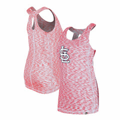 St. Louis Cardinals Women's Space Dye Keyhole Back Tank Top Red | New Era