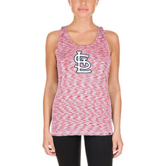 St. Louis Cardinals Women's Space Dye Keyhole Back Tank Top Red | New Era