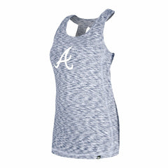 Atlanta Braves Women's Space Dye Keyhole Back Tank Top Navy | New Era