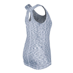 Atlanta Braves Women's Space Dye Keyhole Back Tank Top Navy | New Era