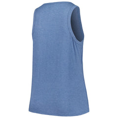 Houston Astros Soft as a Grape Women's Plus Size Curvy High Neck Tri-Blend Tank Top Navy