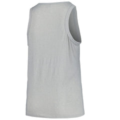 San Francisco Giants Soft as a Grape Women's Plus Size Curvy High Neck Tri-Blend Tank Top Steel