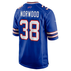 Tre Norwood Buffalo Bills Team Game Jersey - Royal