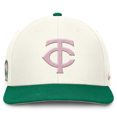 Minnesota Twins Sail Pro Performance Snapback Hat Cream/Green | Nike