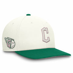 Cleveland Guardians Sail Pro Performance Snapback Hat Cream/Green | Nike