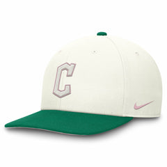 Cleveland Guardians Sail Pro Performance Snapback Hat Cream/Green | Nike