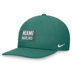 Miami Marlins Bicoastal Pro Performance Snapback Hat Green | Nike