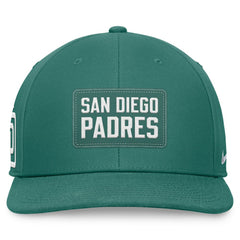 San Diego Padres Bicoastal Pro Performance Snapback Hat Green | Nike