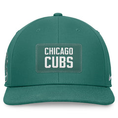 Chicago Cubs Bicoastal Pro Performance Snapback Hat Green | Nike