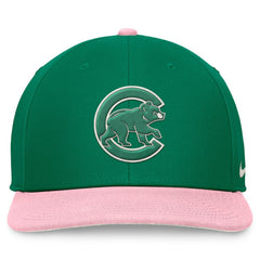 Chicago Cubs Malachite Pro Performance Snapback Hat Green/Pink | Nike