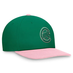 Chicago Cubs Malachite Pro Performance Snapback Hat Green/Pink | Nike