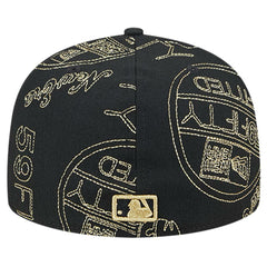 St. Louis Cardinals 59FIFTY Day Allover Fitted Hat Black | New Era