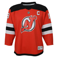 Nico Hischier New Jersey Devils Youth Captain Patch Home Replica Player Jersey Red