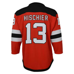 Nico Hischier New Jersey Devils Youth Captain Patch Home Replica Player Jersey Red