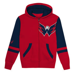 Washington Capitals Preschool Face Off Full-Zip Hoodie Red