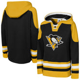 Pittsburgh Penguins Youth Ageless Must Have Home V-Neck Pullover Hoodie Black