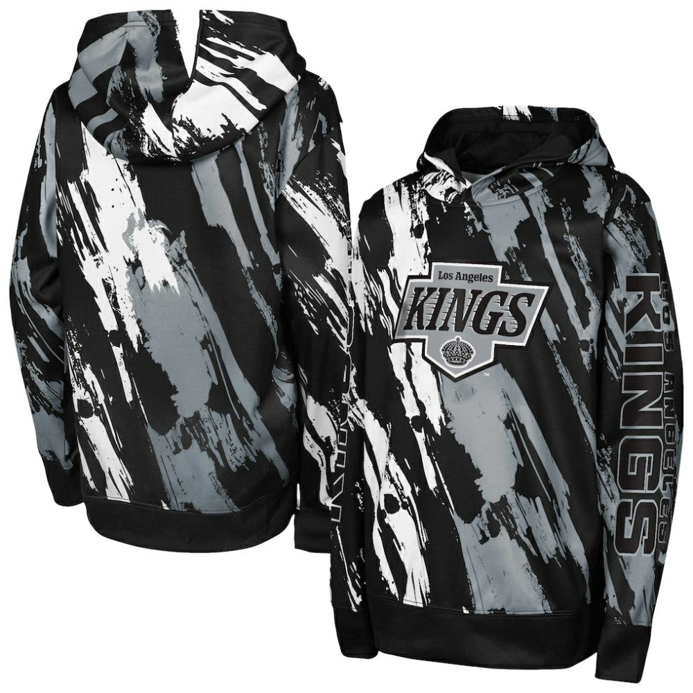 Los Angeles Kings Youth Master Snipe Pullover Hoodie Black