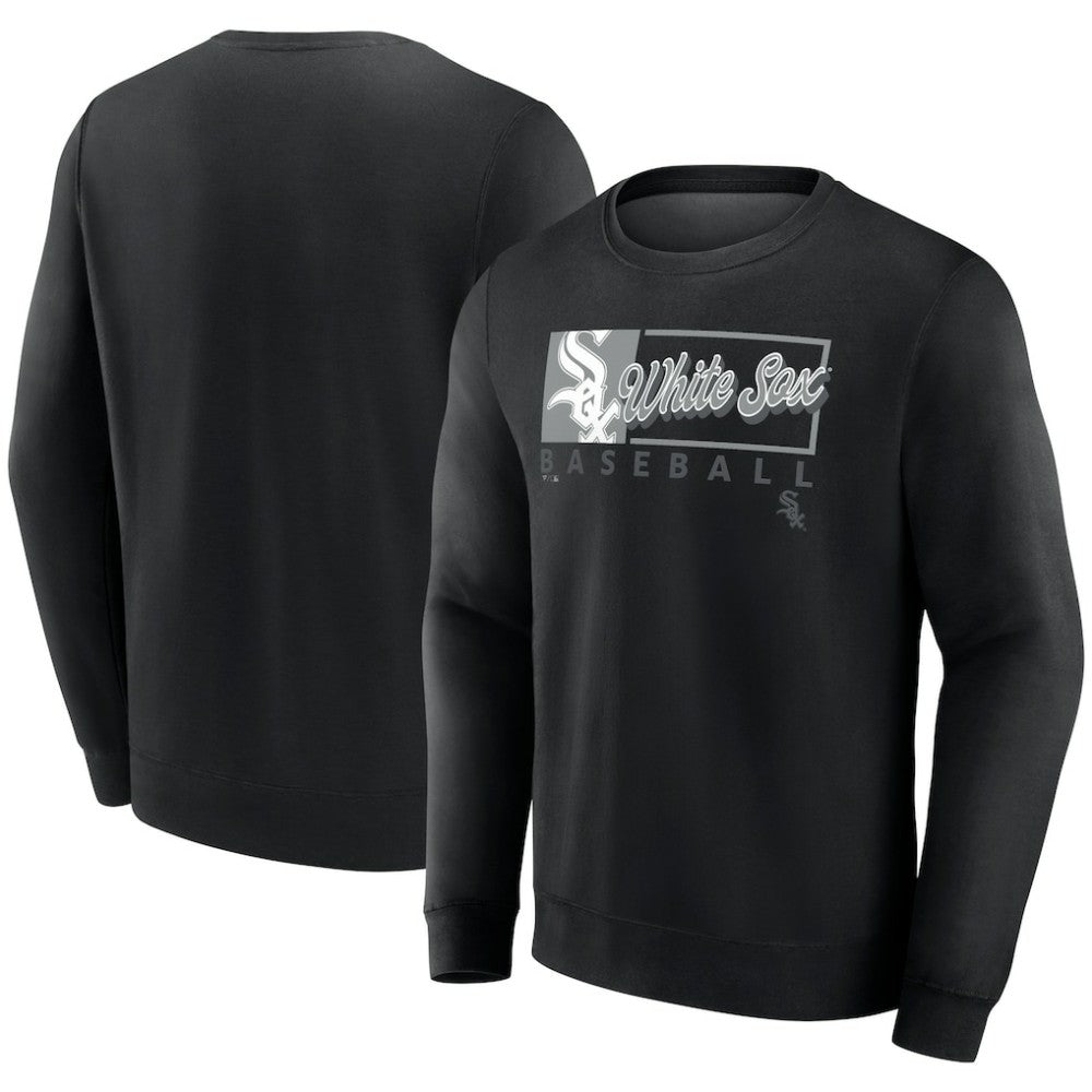 Chicago White Sox Profile Big & Tall Pullover Sweatshirt Black